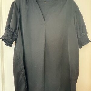 Elegant Black Women's Top